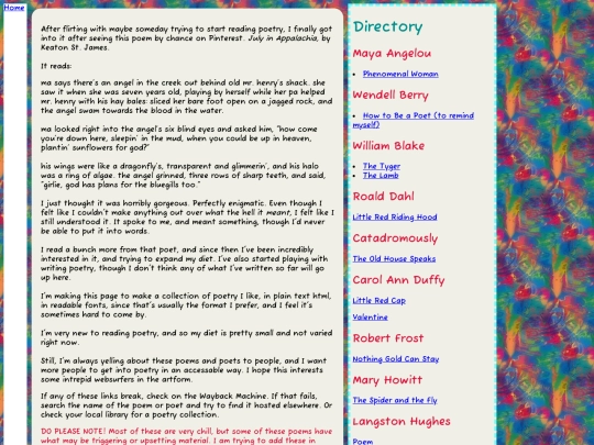 poetry screenshot