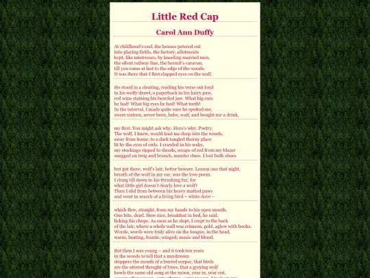 poetry/littleredcap screenshot