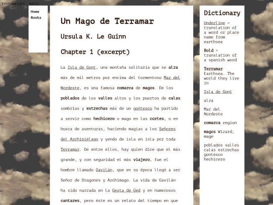 spanish/unmagodeterramar screenshot