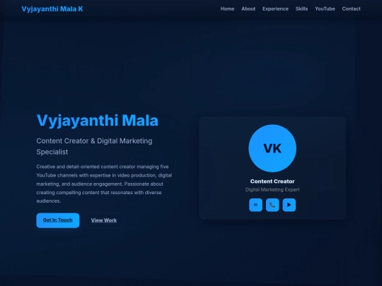 vyjiportfolio screenshot