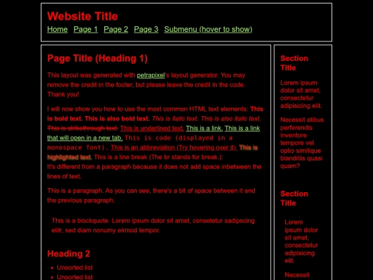 index screenshot