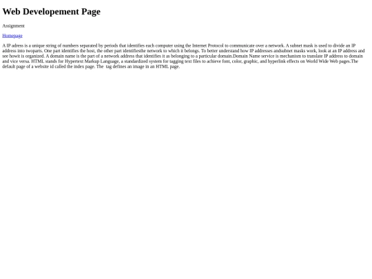 webDev screenshot