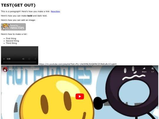 test screenshot