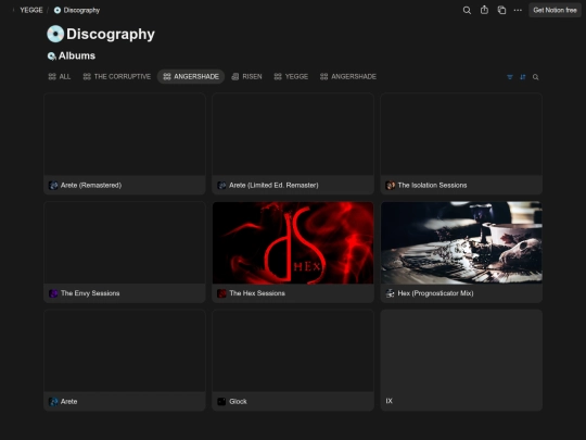discography screenshot