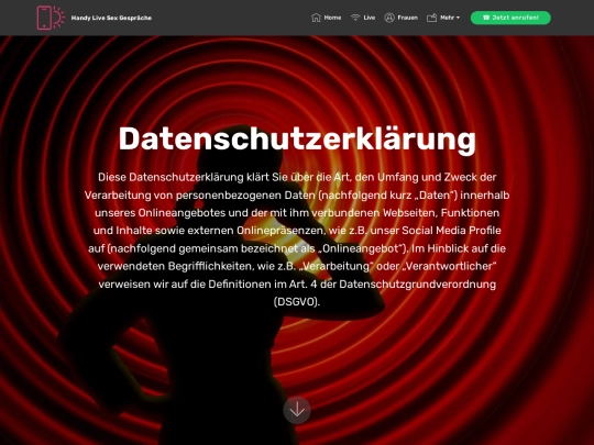 datenschutz screenshot