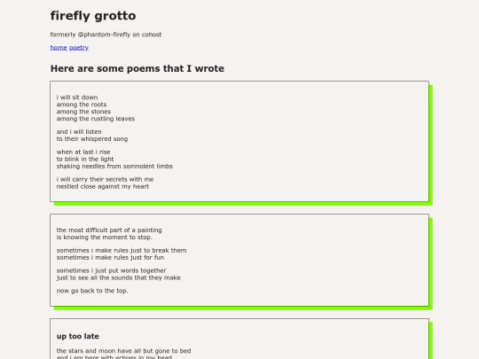 poetry screenshot