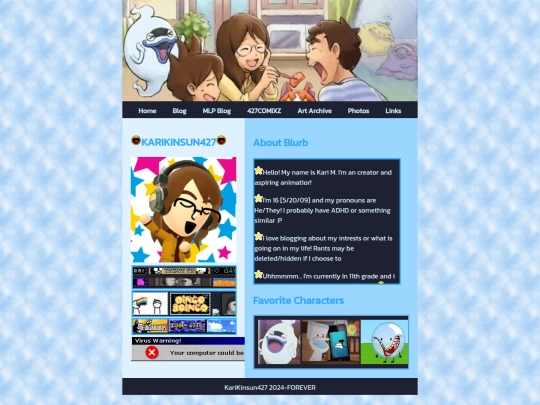 aboutme screenshot