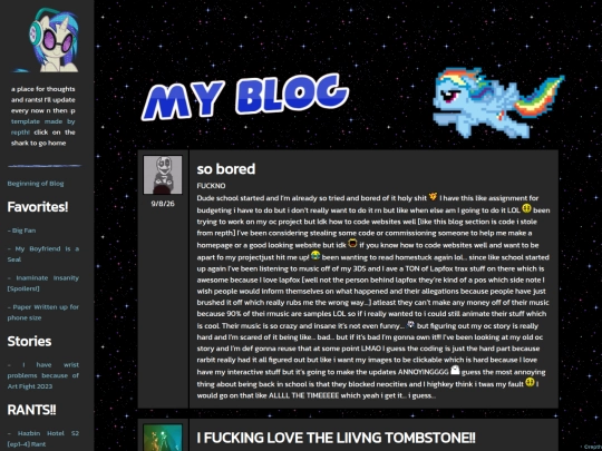 blog screenshot