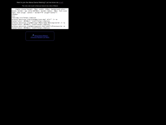 Webring screenshot