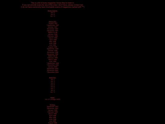 list screenshot