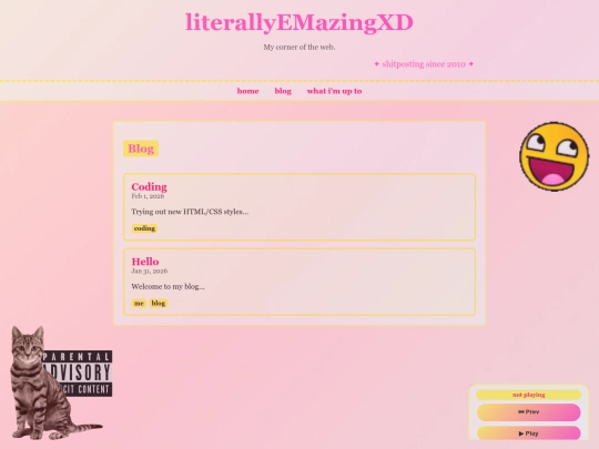 blog screenshot