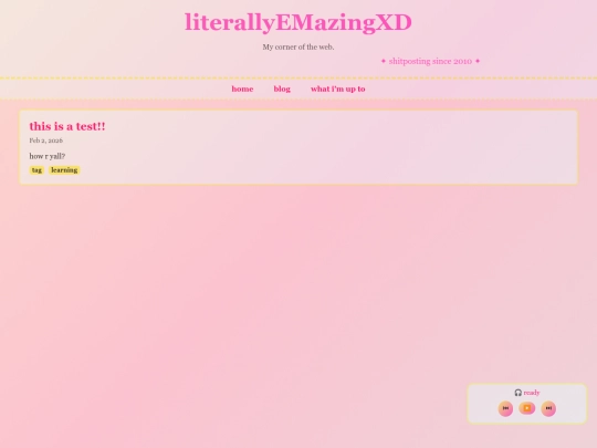 test screenshot