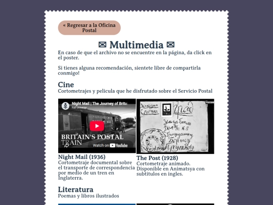 correos/multimedia screenshot