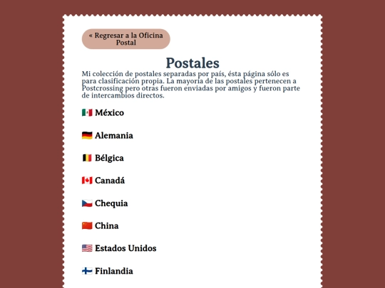 correos/postales/postales screenshot