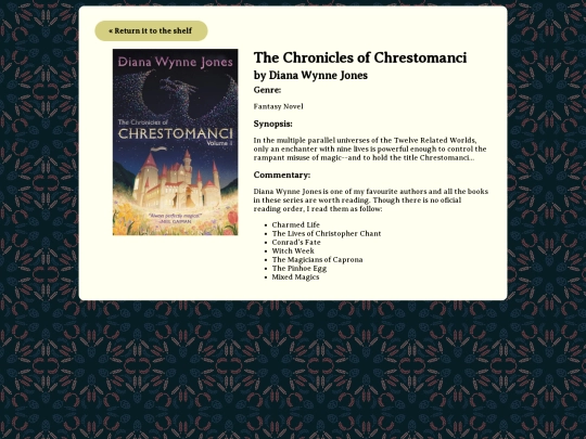 library/books/thechroniclesofchrestomanci screenshot