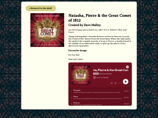 library/music/thegreatcomet screenshot