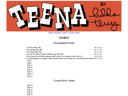archive screenshot