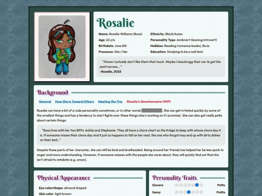 ocs/triple-threat/rosalie screenshot