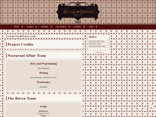faqs/project-credits screenshot