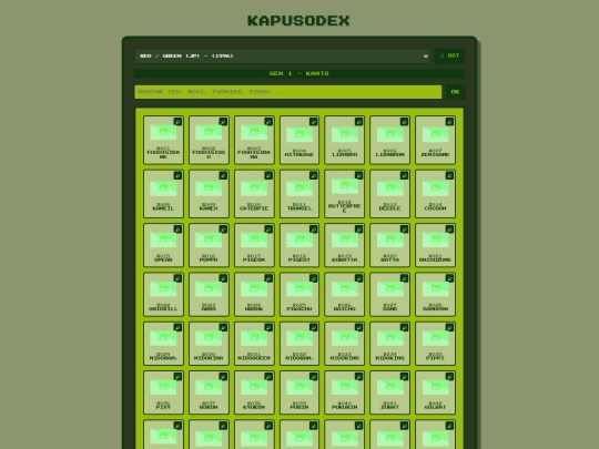 kapusodex screenshot
