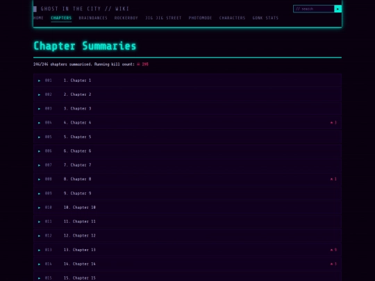 chapters screenshot