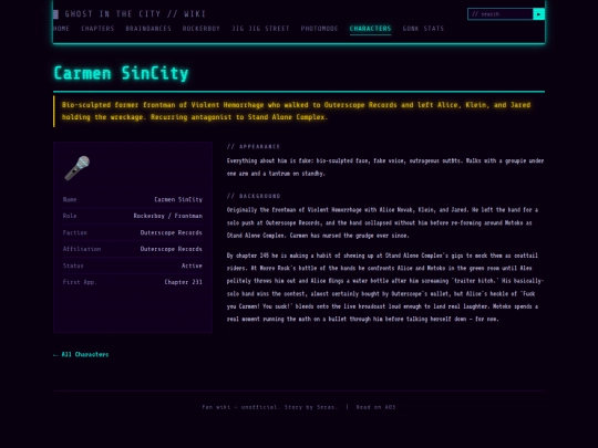 characters/carmen screenshot