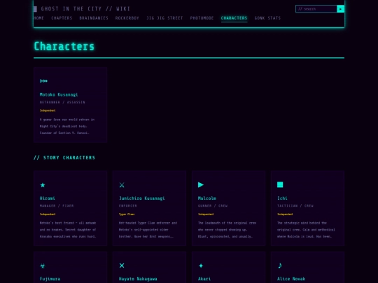 characters screenshot