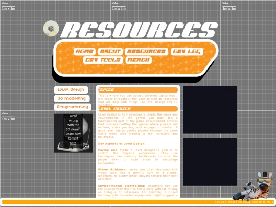 Resources screenshot