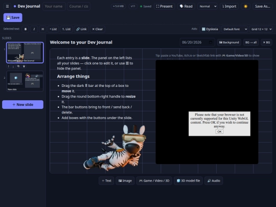 josh-journal screenshot