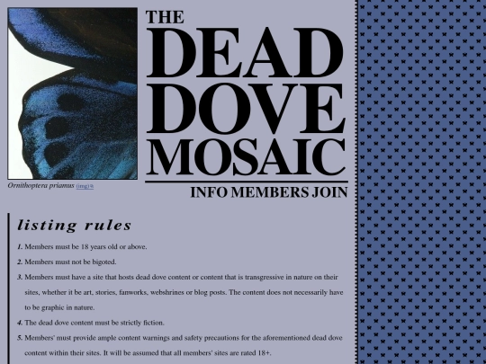 dead-dove-mosaic/join screenshot