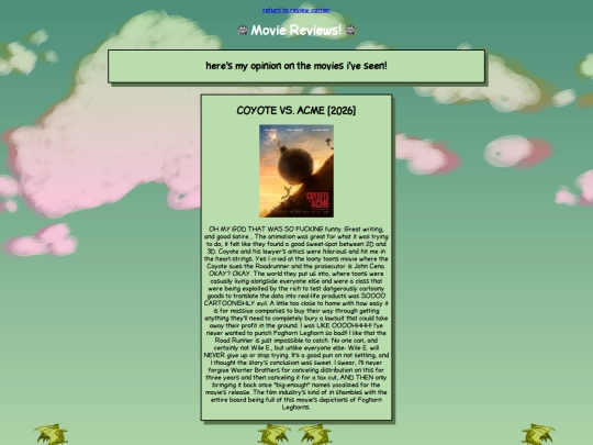 reviewcorner/movies/movies screenshot