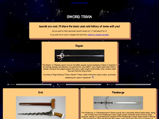 trivia/swords/swords screenshot