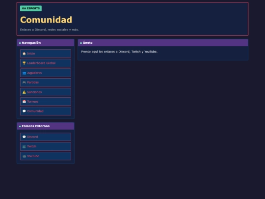 pages/comunidad screenshot