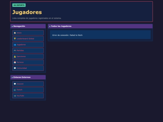 pages/jugadores screenshot