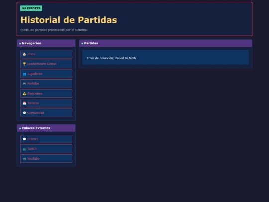 pages/partidas screenshot