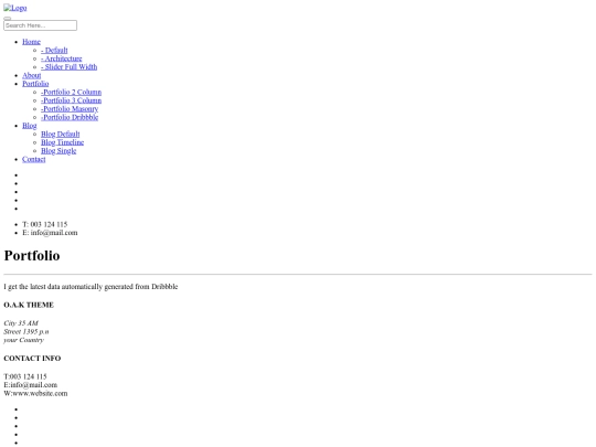 OAK-HTML-Template/OAK HTML Template/01_HTML/portfolio-dribbble screenshot
