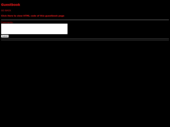 guestbook screenshot