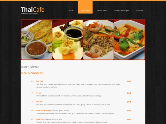 lunchmenu screenshot
