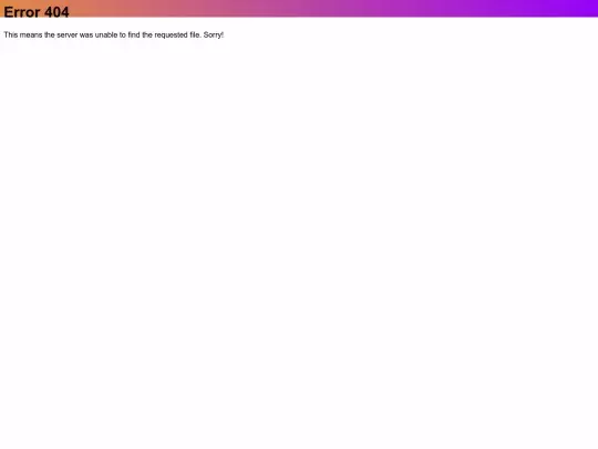 404 screenshot