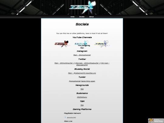 socials screenshot