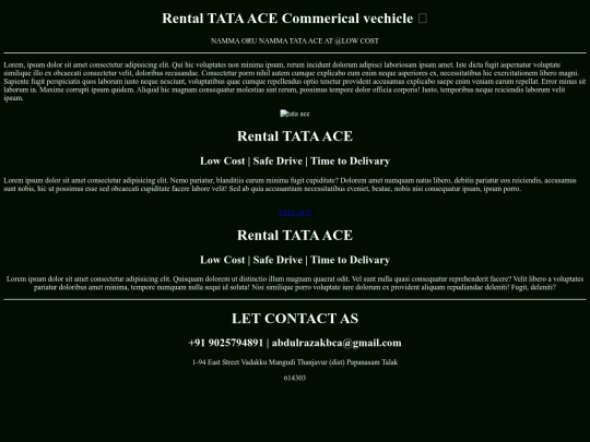 Rental tata ace screenshot