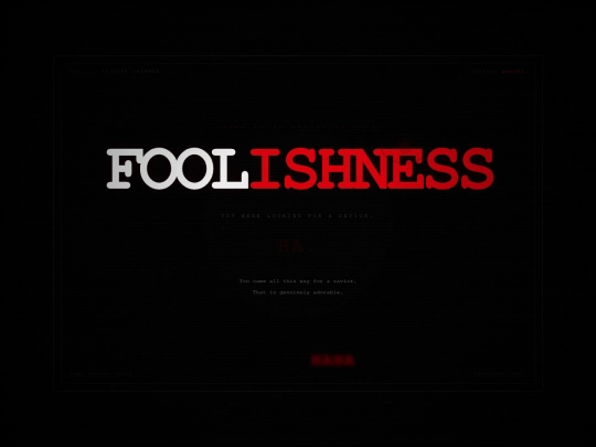 foolishness screenshot