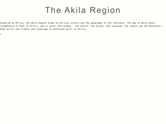 AkilaRegion screenshot