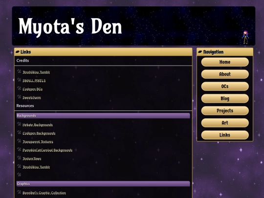 links screenshot