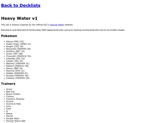 decklists/heavywater screenshot