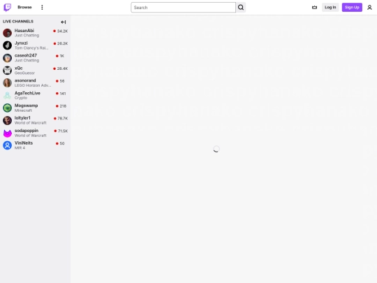 live screenshot