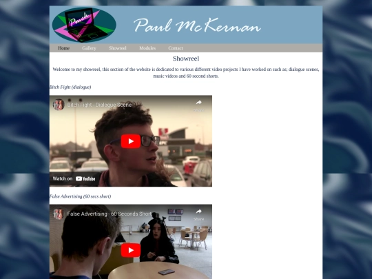 Showreel screenshot