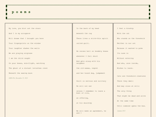 poems screenshot