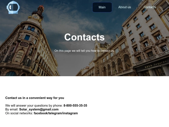 Contacts screenshot