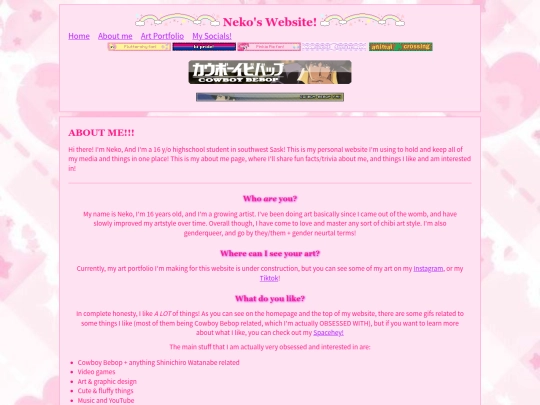aboutme screenshot